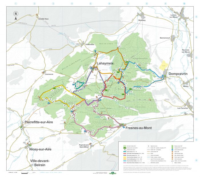 La Carte Des Sentiers Vent Des For Ts