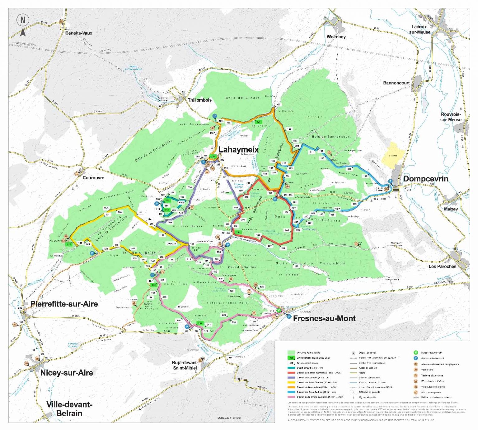 La Carte Des Sentiers 2021-2022 - Vent Des Forêts